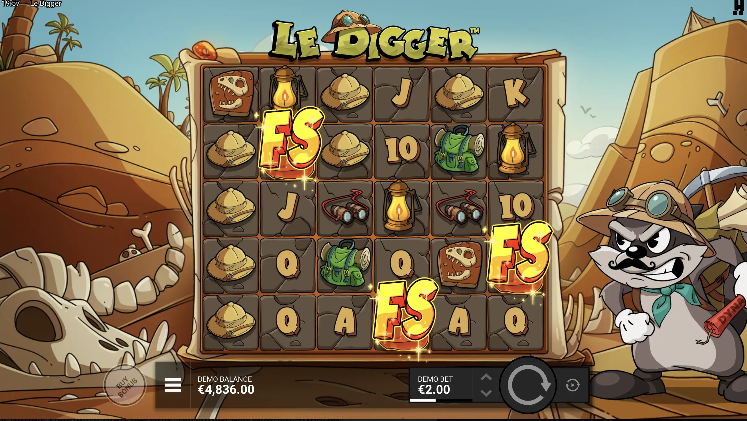 Le Digger bonus